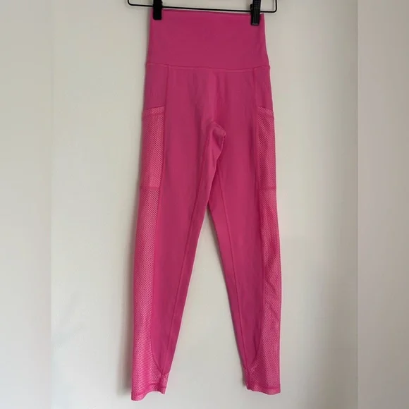Offline aerie Pink High-Waisted Leggings 7/8 - Picture 1 of 1